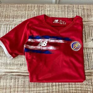 New Balance Dry Costa Rica Soccer Jersey Women’s Size 12 (US 8) Shirt Red